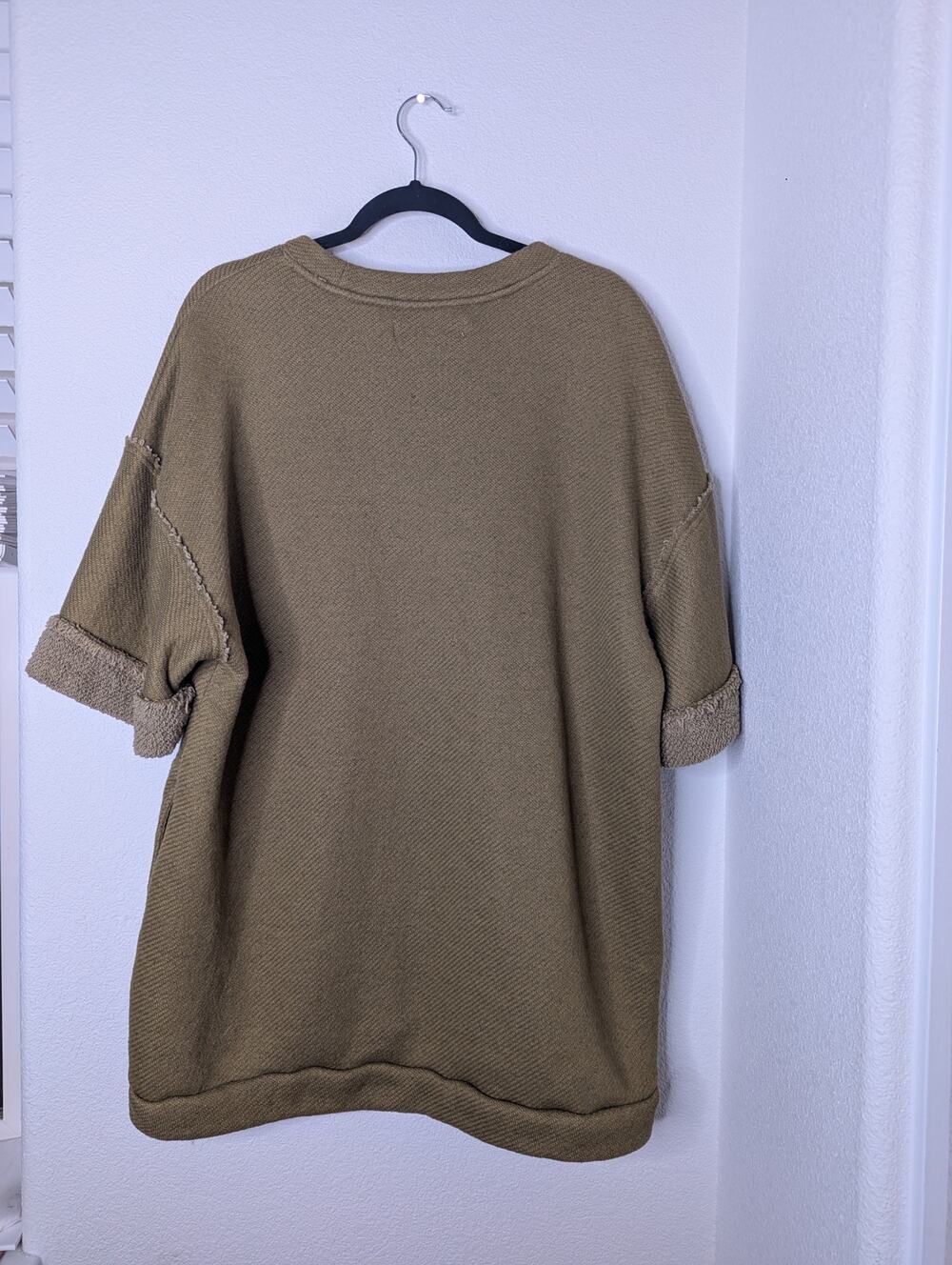 Free People Beach Green Sweater Beach Coverup S Boho Travel Coastal Nautical